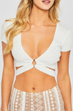 Cher Crop Top - White