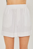 Nicole Linen Shorts - White