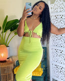 Lena Lime Dress