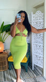 Lena Lime Dress